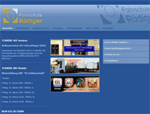 Tablet Screenshot of fahrschule-ruediger.de